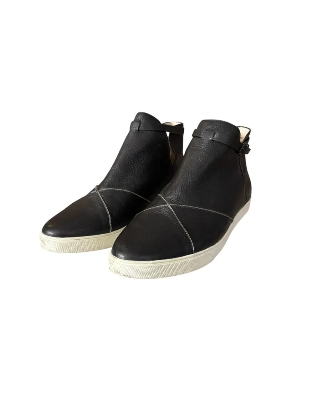Cocktail Sneakers Black The Outsider Womens Ankle Boot Calfskin Leather Size 10